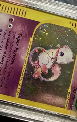 Mew Holo Rare With Swirl 19/165 Excellent - 2002 Pokemon Expedition PSA 5 - Image 3
