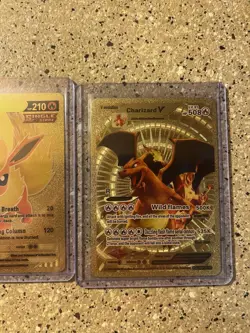 Pokemon Textured Gold Foil, Fan Art (lot Of 3)￼ - Image 4