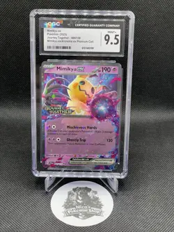 Pokemon TCG Mimikyu ex 069/159 Journey Together Holo Promo CGC 9.5 - Image 1