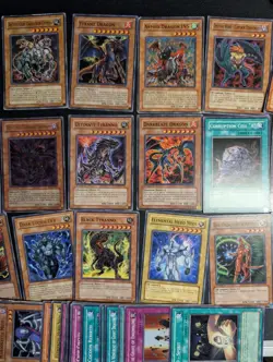 big yugioh cards bundle cards mixed sets, blue eyes, dark magician, ancient gear - Image 5