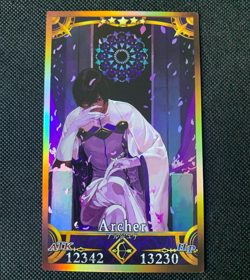 Arjuna Archer Fate/ Grand Order FGO Character Fan Card - Image 1