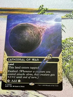 MTG #0006 Cathedral of War - Borderless (EOS) Stellar Sights - Image 2