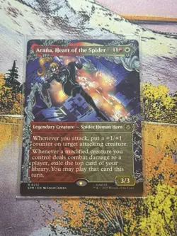 MTG - Arana, Heart of the Spider - Borderless - SPM 213 - Non Foil - NM - Image 2