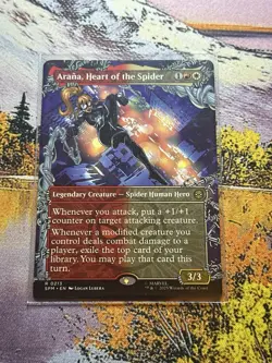 MTG - Arana, Heart of the Spider - Borderless - SPM 213 - Non Foil - NM - Image 4