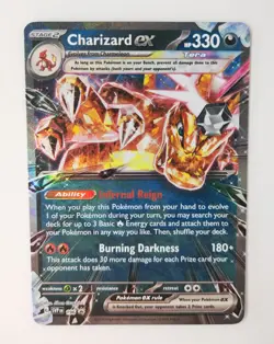 Charizard EX 196 Pokemon TCG Scarlet & Violet Black Star Promo Holo NM - Image 1