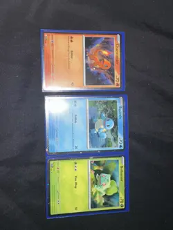 Pokemon TCG 151 Bulbasaur Squirtle Charmander Poster Collection Promos - Image 1