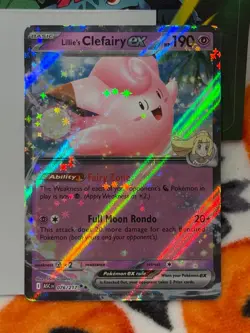 ☁ Lillie's Clefairy ex 076/217 ME: Ascended Heroes Pokemon Double Rare MINT - Image 2