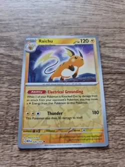 026/165 Raichu : Reverse Holo Rare Card : SV03.5 151 Pokemon Trading Card Game - Image 1
