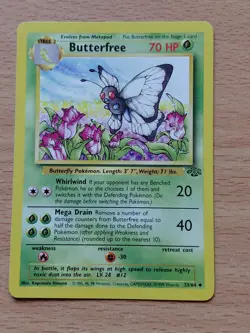 Pokemon Trading Card Game TCG Butterfree Jungle Set 33/64 Regular - Image 1