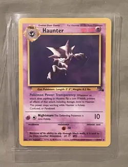 Haunter 21/62 Fossil Non Holo Pokemon Card - NM - Image 1