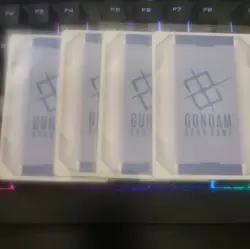 Freedom Gundam (meteor) Boost Kit 01 Gundam Promotional Cards Gcg-pr English x4 - Image 2
