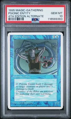 PSA 10 ***Psionic Entity*** MTG Alternate 4th Edition - Image 1