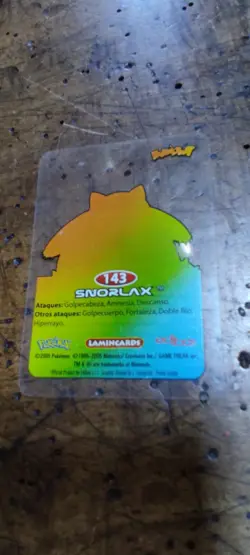Snorlax 143 Pokemon Lamincards Edibas - ESP - EXC - Image 2