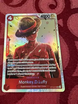 One Piece Monkey D. Luffy Card Game OP12-015 SR Legacy of the Master - Image 1