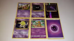 HYPNO DROWZEE HAUNTER GASTLY BALTOY ENERGY POKEMON CARDS SET OF 6 - Image 1