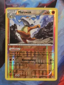 Marowak 37/124 XY Fates Collide Reverse Holo Rare Pokemon Card - Image 1