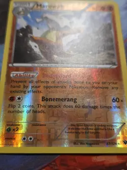 Marowak 37/124 XY Fates Collide Reverse Holo Rare Pokemon Card - Image 3