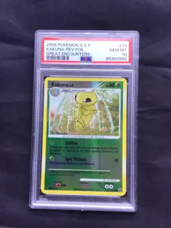 Pokemon Cards: Great Encounters Reverse Holo: Kakuna 73/106 PSA 10 - Image 1
