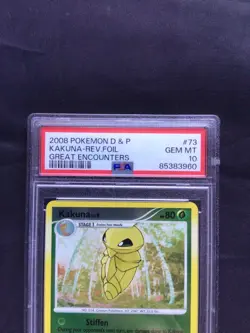 Pokemon Cards: Great Encounters Reverse Holo: Kakuna 73/106 PSA 10 - Image 3