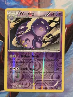 Weezing 28/124 XY Fates Collide Reverse Holo Uncommon Pokemon Card - Image 1