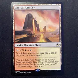 MTG Sacred Foundry - 256 - R - Magic The Gathering: Edge of Eternities - Regular - Image 1