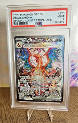 2023 Pokemon SV Obsidian Flames OBF EN Charizard ex #223/197 PSA 9 - Image 1