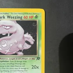 Pokemon Vintage Holo Dark Weezing 14/82 Team Rocket WotC 2000 - Image 3