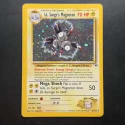 Pokemon Vintage Holo Rare Lt. Surge's Magneton Gym Heroes Wotc 2000 - Image 1