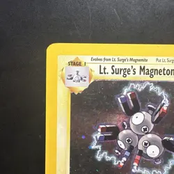 Pokemon Vintage Holo Rare Lt. Surge's Magneton Gym Heroes Wotc 2000 - Image 2