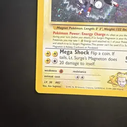 Pokemon Vintage Holo Rare Lt. Surge's Magneton Gym Heroes Wotc 2000 - Image 5