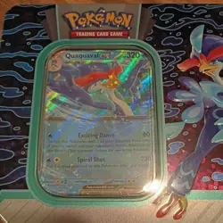 Pokemon TCG Paldea Partners Tin Quaquaval ex Booster Packs Sealed - Image 2