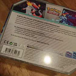 Pokemon TCG Paldea Partners Tin Quaquaval ex Booster Packs Sealed - Image 3