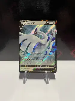 Pokemon TCG Lugia V SWSH301 Black Star Promo Karte / Holo DE NM - Image 1