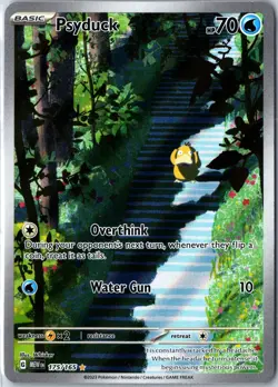Pokemon TCG Psyduck Scarlet & Violet-151 175/165 Holo Illustration Rare - Image 1