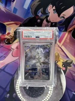 2025 POKEMON JOURNEY TOGETHER N'S RESHIRAM STAMPED PROMO 167/159 PSA 9 - Image 1