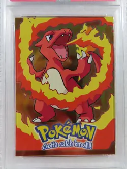 1999 Topps Pokemon Movie Edition Charmeleon Foil #E5 PSA 8 Blue Label - Image 4