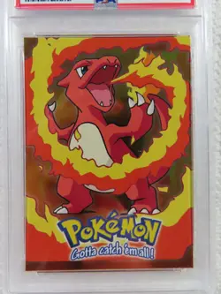 1999 Topps Pokemon Movie Edition Charmeleon Foil #E5 PSA 8 Blue Label - Image 5