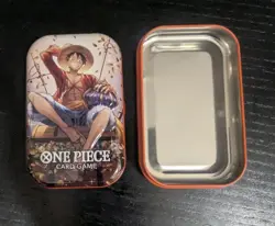 One Piece TS-02 Tin Pack New & Sealed (Monkey.D.Luffy Art) TIN only (No Cards) - Image 1