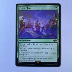 Magic the Gathering LoTR #160 Elven Chorus Rare - Image 1
