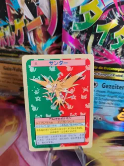 Pokemon Karte Card Topsun 1995 blue back bandai japanese Zapdos VG- - Image 1