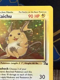 Pokemon TCG Raichu Fossil Holo 14/62 Lightly Played - Image 4