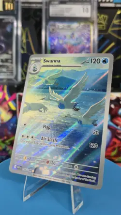 Pokemon TCG Swanna 110/086 Illustration Rare Full Art Holo White Flare NM - Image 1