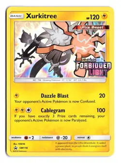 Xurkitree SM116 Holo STAMPED Prerelease Promo - Forbidden Light - Pokemon TCG - Image 1
