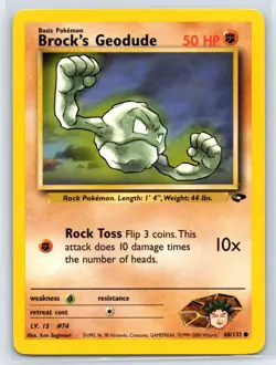 Pokemon Gym Challenge Brock's Geodude #068/132 - Image 1