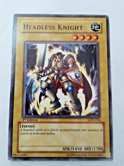 Yu-Gi-Oh! TCG Headless Knight Labyrinth of Nightmare LON-054 1st Edition Common - Image 1