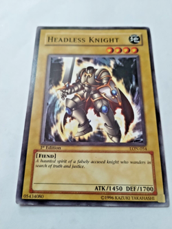 Yu-Gi-Oh! TCG Headless Knight Labyrinth of Nightmare LON-054 1st Edition Common - Image 2