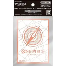 ONE PIECE Card Game OFFICIAL SLEEVES 2024 sleeve WHITE GOLD - READY TO SHIP - Image 1