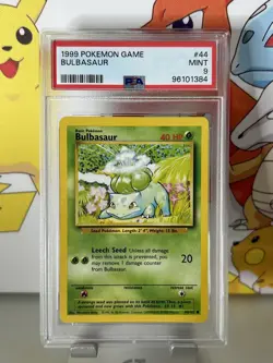 🔹PSA 9 MINT🔹Bulbasaur 44/102🔸Base Set 1999 WOC Pokemon TCG English Card - Image 1