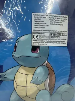 Squirtle Pokemon Ultra Pro A4 Album Folder 9 Pocket Portfolio Holds 180 Cards - Image 2