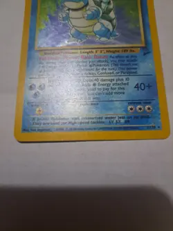 Pokemon TCG Blastoise Holo Rare Card - Base Set 2 Edition - Image 2